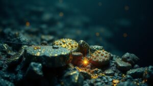 Read more about the article Investigating the origins of deep-sea manganese nodules, rich in precious metals.