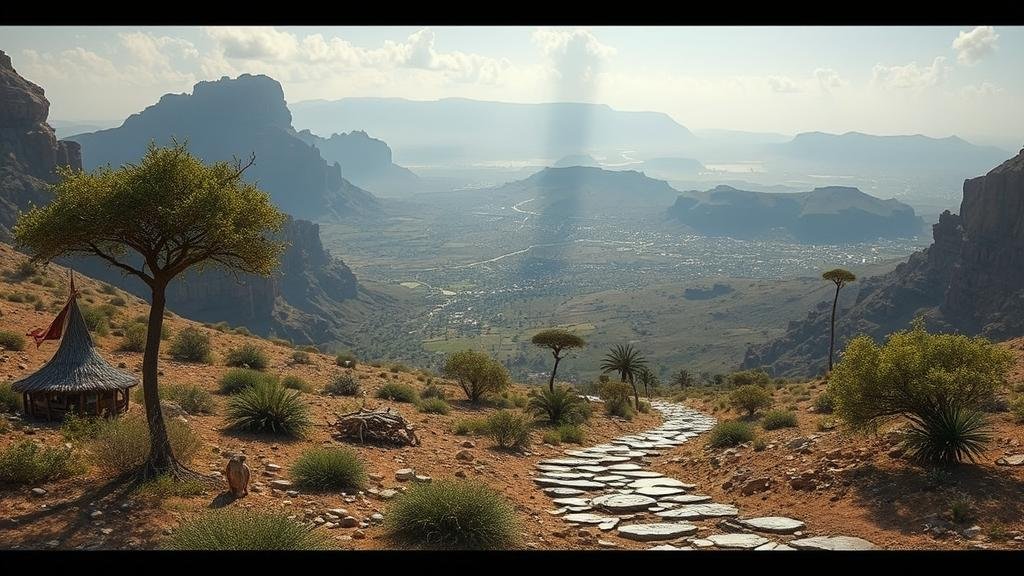 Read more about the article Searching for the “Crystal Roads,” paths of shimmering stone leading to a hidden kingdom in Africa.