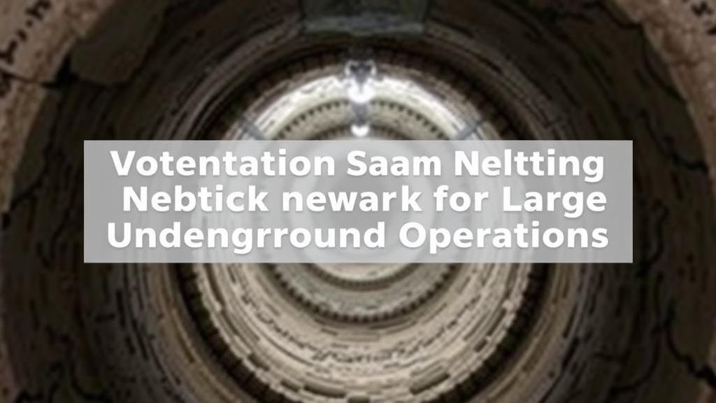 You are currently viewing How to Design a Ventilation Shaft Network for Large Underground Operations