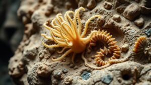 Read more about the article The Treasure of Fossilized Sea Lilies: Discovering Crinoids in Marine Rock Formations