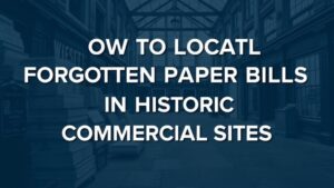 Read more about the article How to Locate Forgotten Paper Bills in Historic Commercial Sites