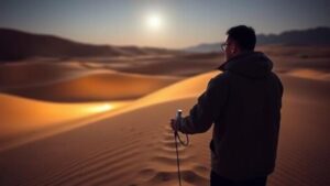 Read more about the article Searching for the singing sands of remote Chinese deserts, where sound legends are tied to cryptic phenomena.