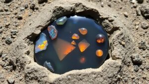 Read more about the article Searching for black opals in Nevada’s Virgin Valley, hidden beneath volcanic ash.