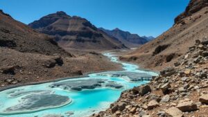 Read more about the article Searching for turquoise veins in the oxidized zones of the abandoned mines in the Pyramid Mountains.