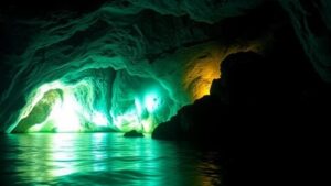 Read more about the article Exploring the mysterious glowing caves of Micronesia, rumored to guard ancient treasures.