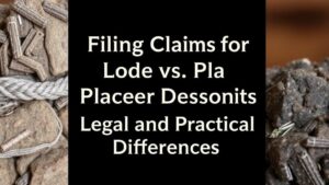 Read more about the article Filing Claims for Lode vs. Placer Deposits: Legal and Practical Differences