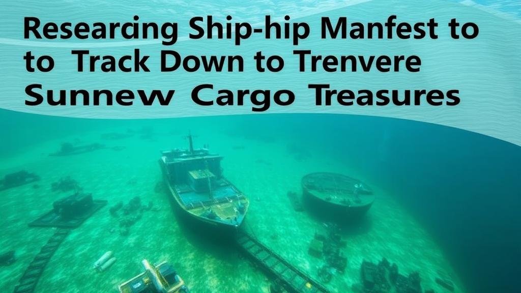 Read more about the article Researching Ship Manifests to Track Down Sunken Cargo Treasures