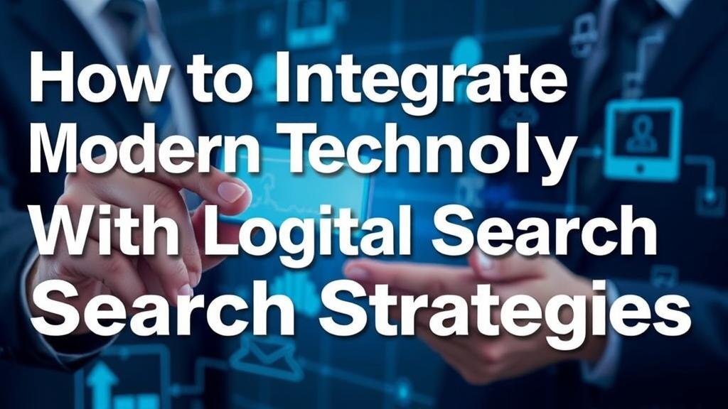 You are currently viewing How to Integrate Modern Technology With Logical Search Strategies