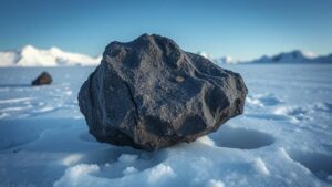 Read more about the article Searching for meteorite fragments in the frozen expanse of Antarctica, untouched for millennia.