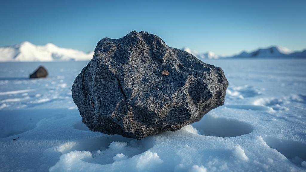 You are currently viewing Searching for meteorite fragments in the frozen expanse of Antarctica, untouched for millennia.