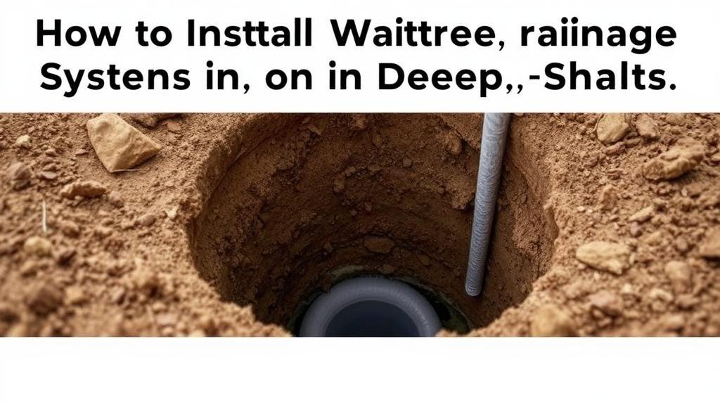 You are currently viewing How to Install Water Drainage Systems in Deep Shafts