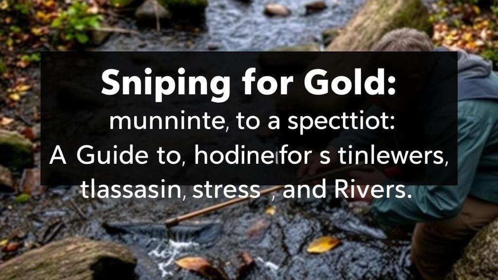 Read more about the article Sniping for Gold: A Guide to Spotting Hidden Treasures in Streams and Rivers