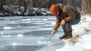 Read more about the article Detecting in Ice-Covered Riverbanks During Winter for Frozen Artifacts