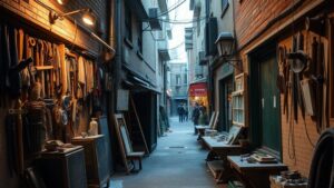 Read more about the article Exploring Urban Alleyways for Forgotten Tools and Jewelry