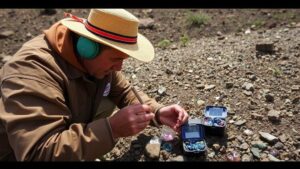 Read more about the article Searching for gemstones in the rugged terrain of Madagascar, a treasure trove for mineral collectors.