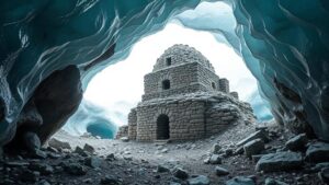 Read more about the article Discovering ruins within ice caves of glaciers retreating due to climate change.