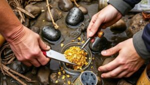 Read more about the article Recovering Gold From Creek Bend Accumulations Using Basic Hand Tools