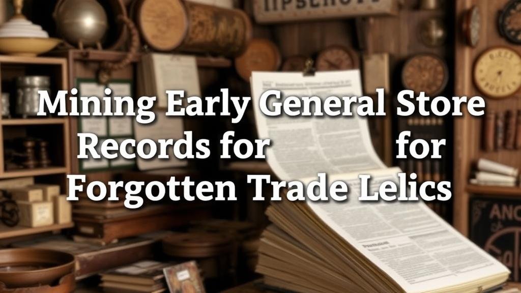 You are currently viewing Mining Early General Store Records for Forgotten Trade Relics