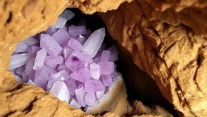 Read more about the article Exploring limestone caves in Kentucky for geodes filled with quartz and amethyst crystals.