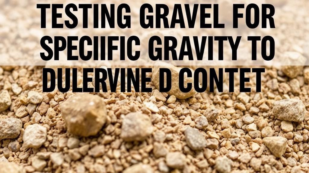 You are currently viewing Testing Gravel for Specific Gravity to Determine Gold Content