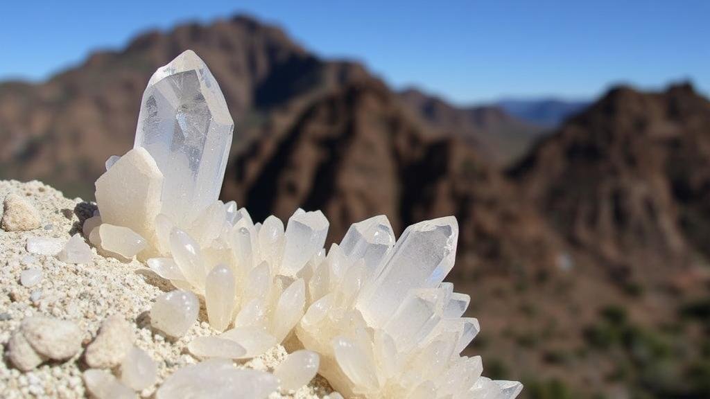 You are currently viewing Discovering rare barite crystal formations in sedimentary deposits near the Victorio Mountains.