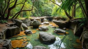 Read more about the article Searching for the “Forest of Floating Stones,” a site in Central America where rocks appear to hover over pools of water.