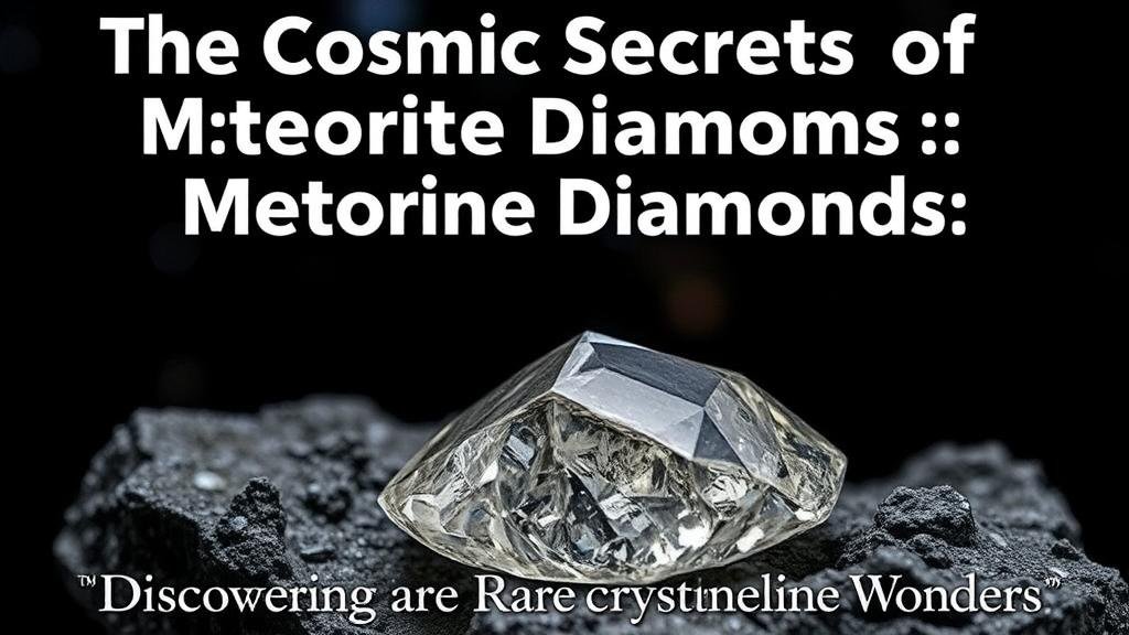 You are currently viewing The Cosmic Secrets of Meteorite Diamonds: Discovering Rare Crystalline Wonders