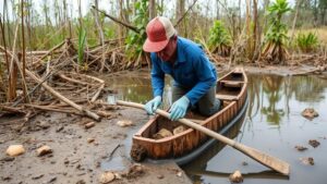 Read more about the article Unearthing Tribal Relics in Wetlands Near Ancient Canoe Landings