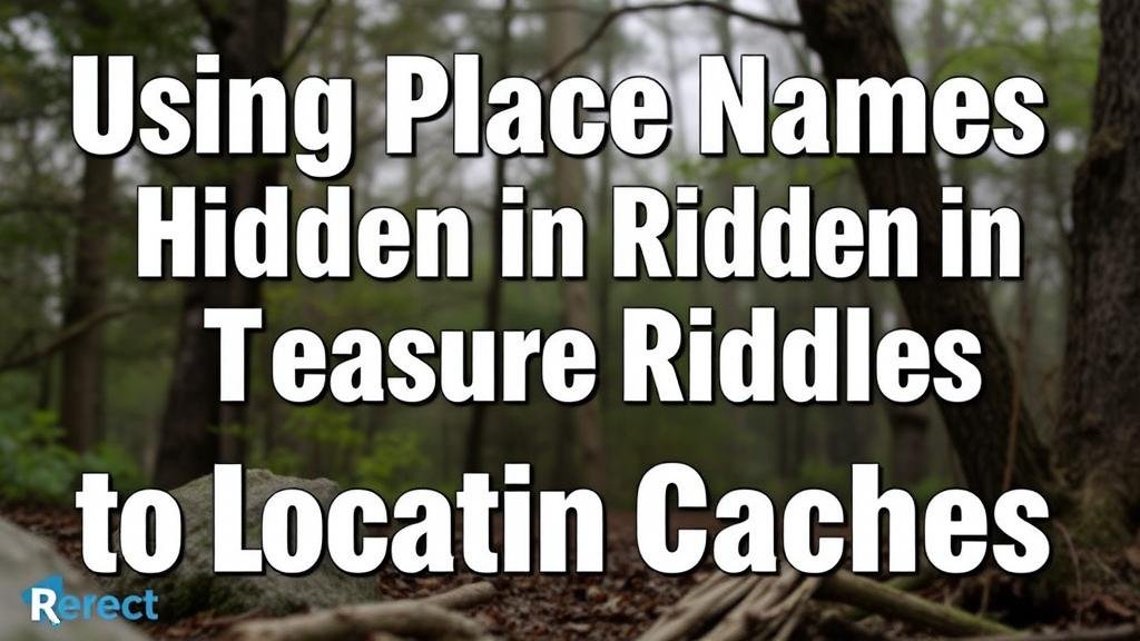 You are currently viewing Using Place Names Hidden in Treasure Riddles to Locate Caches