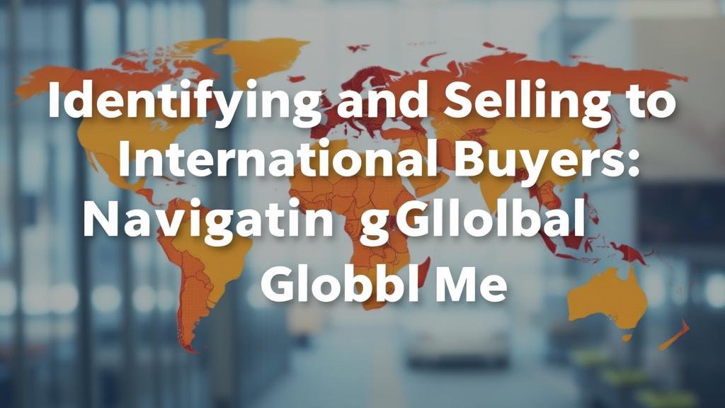 You are currently viewing Identifying and Selling to International Buyers: Navigating Global Markets