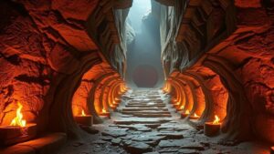 Read more about the article Unraveling the secrets of the “Burning Steps,” tunnels lined with eternal flames.