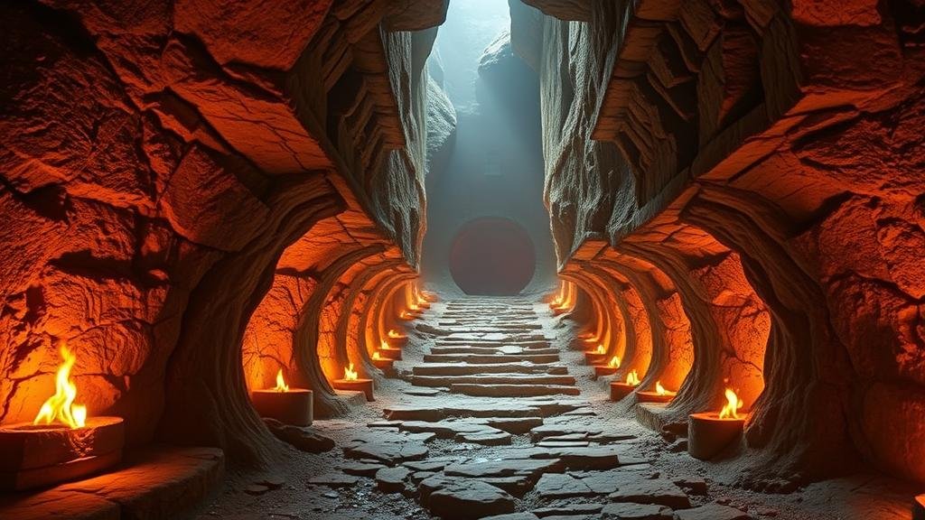 You are currently viewing Unraveling the secrets of the “Burning Steps,” tunnels lined with eternal flames.