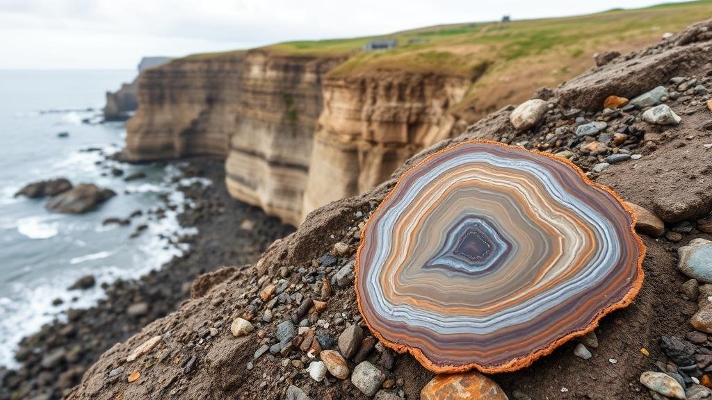 You are currently viewing Unearthing agates along the cliffs of Scotland’s Angus coastline, prized for their unique banding.