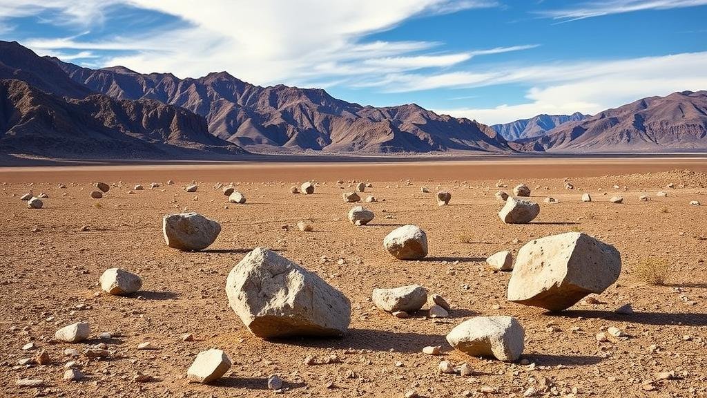 You are currently viewing Searching for the cause of the sailing stones of Death Valley, which mysteriously move across the desert.