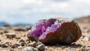 Read more about the article Searching for amethyst geodes in the basalt flows of Uruguay’s Artigas region.