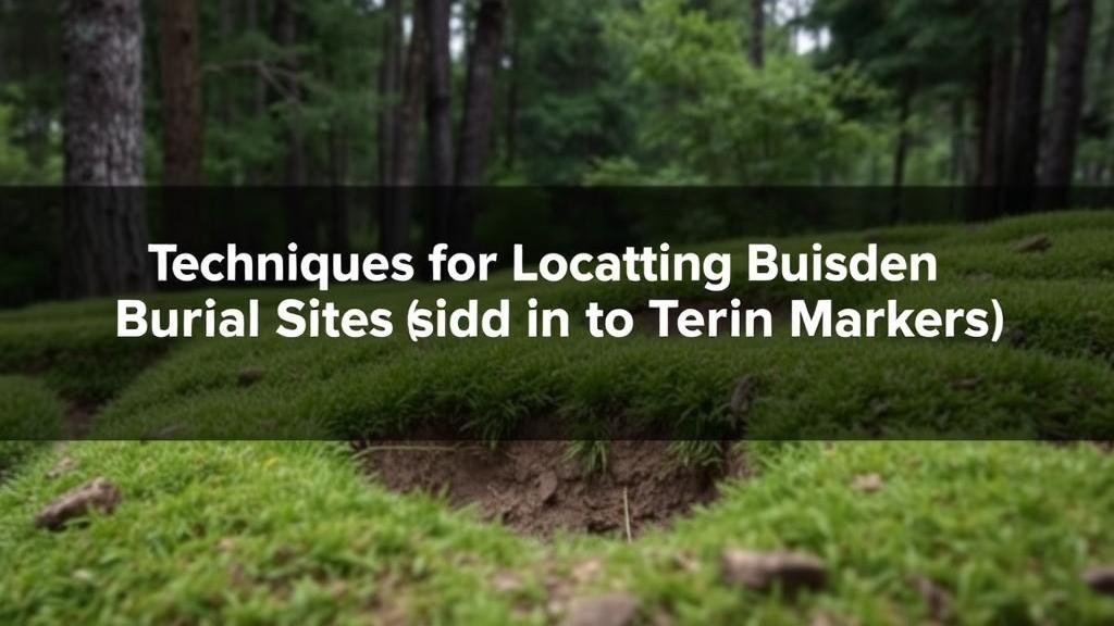 You are currently viewing Techniques for Locating Hidden Burial Sites Based on Terrain Markers