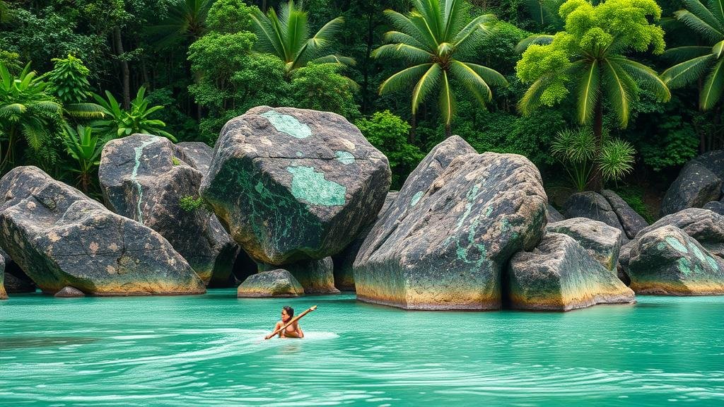 You are currently viewing Discovering the presence of jade boulders in the riverbeds of Myanmar’s Kachin State.