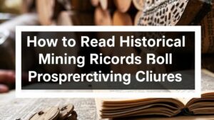 Read more about the article How to Read Historical Mining Records for Gold Prospecting Clues