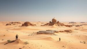 Read more about the article Investigating the deserts of northern Arabia for the legendary city of Ad, described in the Quran.