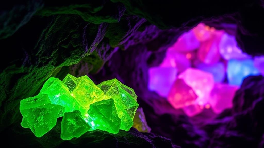 Read more about the article The Glow of Hidden Gems: Fluorescent Minerals Found in Remote Caves