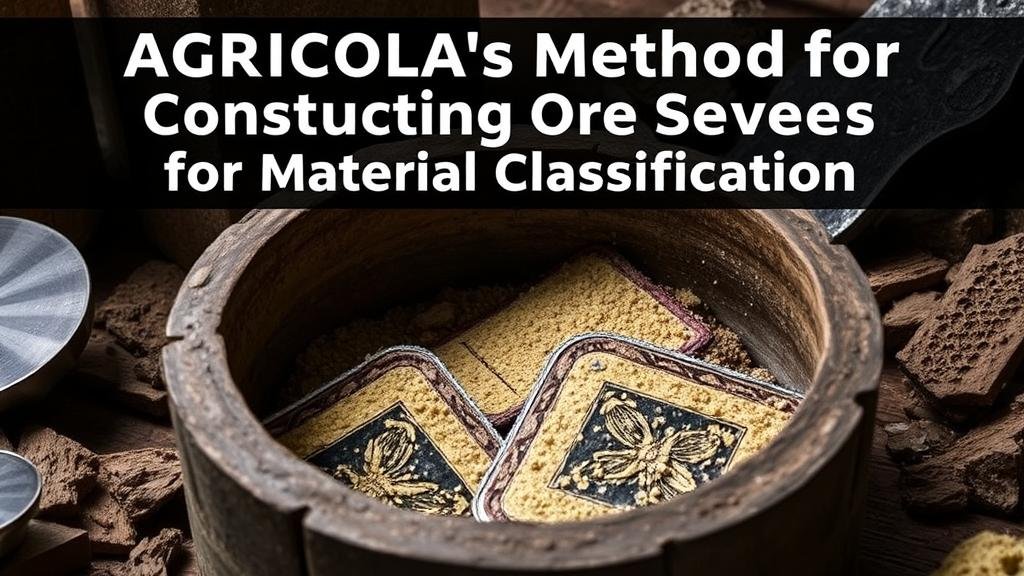 You are currently viewing Agricola’s Method for Constructing Ore Sieves for Material Classification