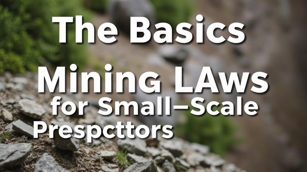 You are currently viewing The Basics of Federal Mining Laws for Small-Scale Prospectors