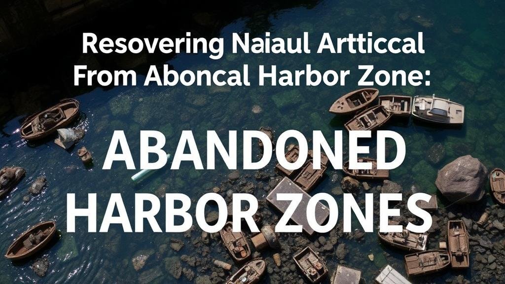 You are currently viewing Recovering Nautical Artifacts From Abandoned Harbor Zones