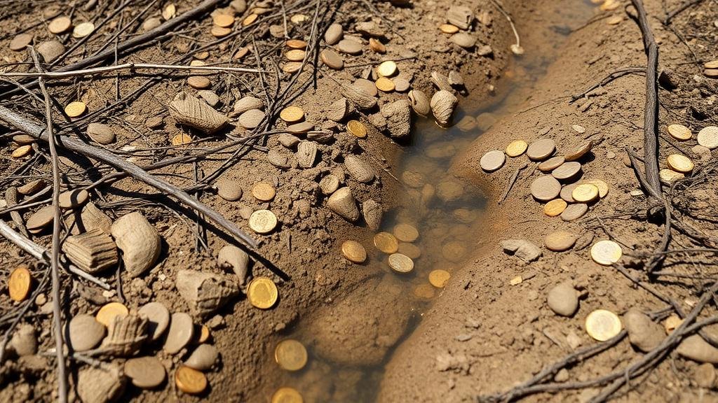 Read more about the article Detecting for Coins in Dried-Up Creek Beds and River Channels