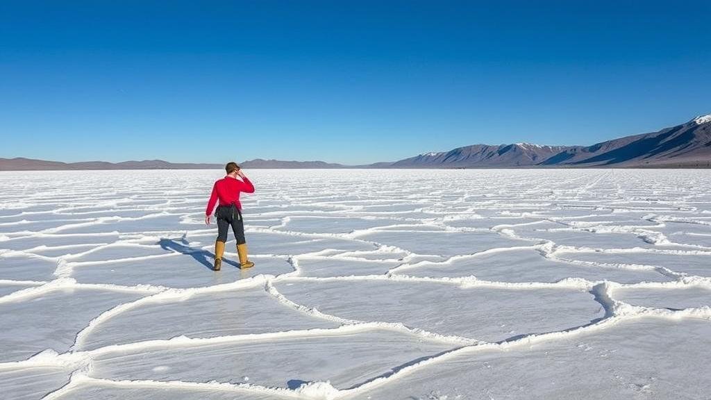 You are currently viewing Exploring high-altitude salt flats in Bolivia for crystallized halite formations.