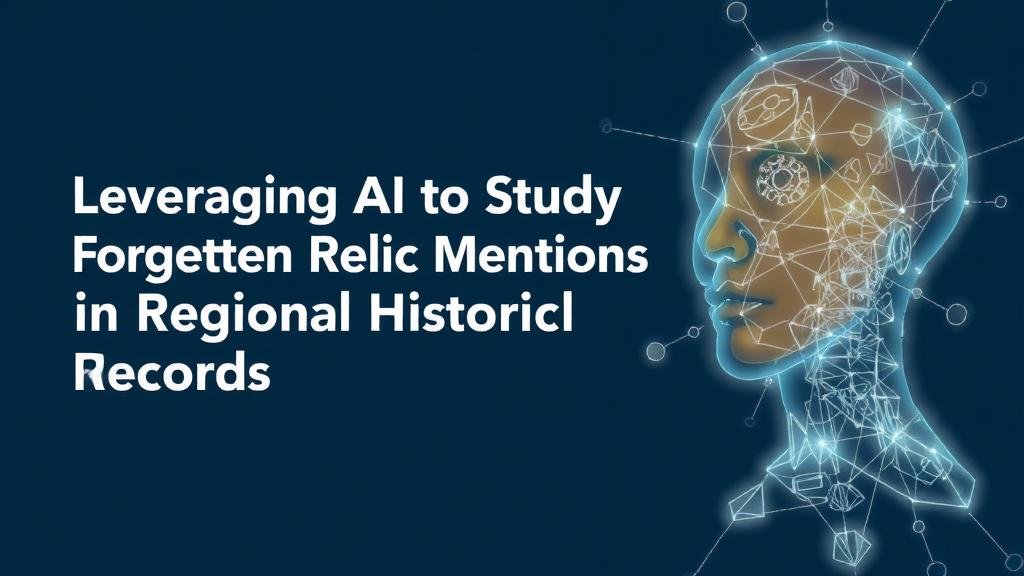 You are currently viewing Leveraging AI to Study Forgotten Relic Mentions in Regional Historical Records