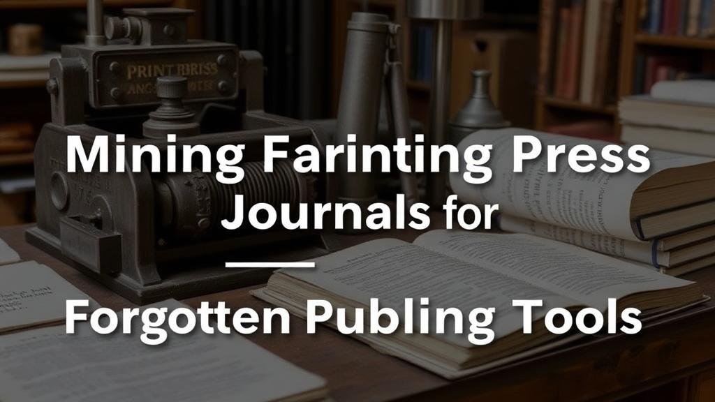 You are currently viewing Mining Early Printing Press Journals for Forgotten Publishing Tools