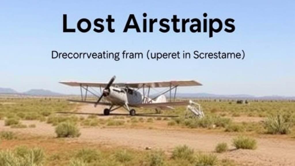 You are currently viewing Lost Airstrips: Discovering Relics from Early Aviation Pioneers