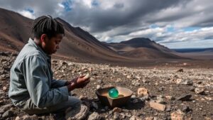 Read more about the article Searching for rare sunstones in the volcanic landscapes of Tanzania’s Umba Valley.