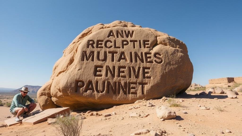 You are currently viewing Documenting cryptic messages carved into boulders deep within deserts.